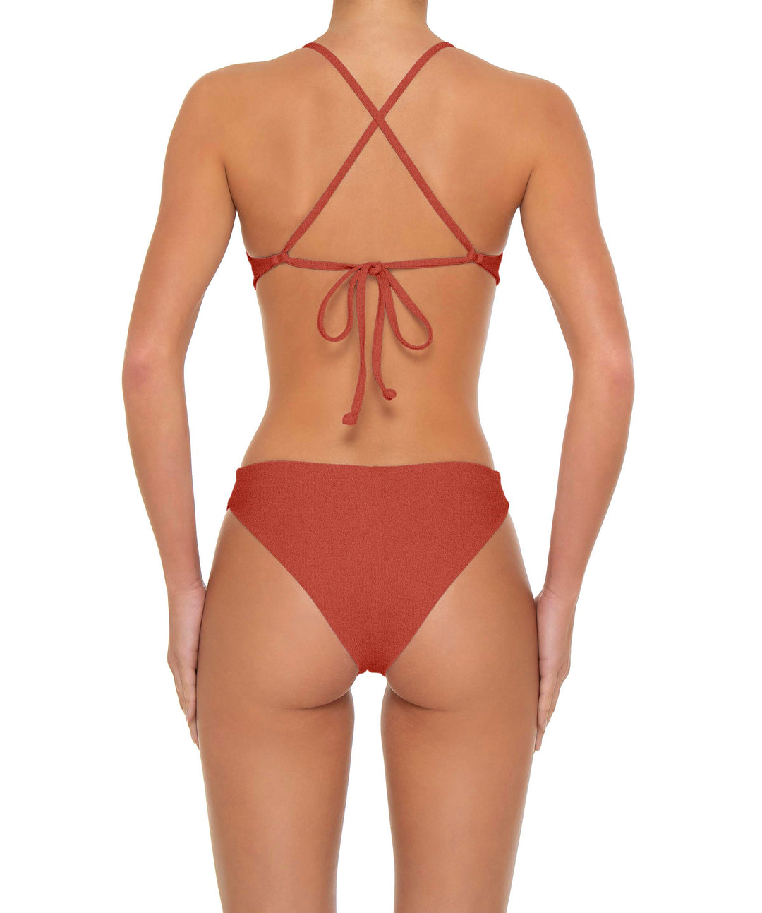 BSWS-T163 Plunge Criss Cross Bikini Top