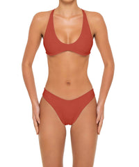 BSWS-T163 Plunge Criss Cross Bikini Top