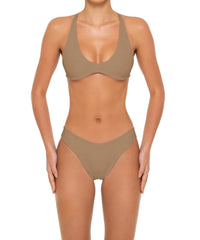 BSWS-T163 Plunge Criss Cross Bikini Top