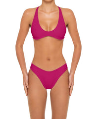 BSWS-T163 Plunge Criss Cross Bikini Top