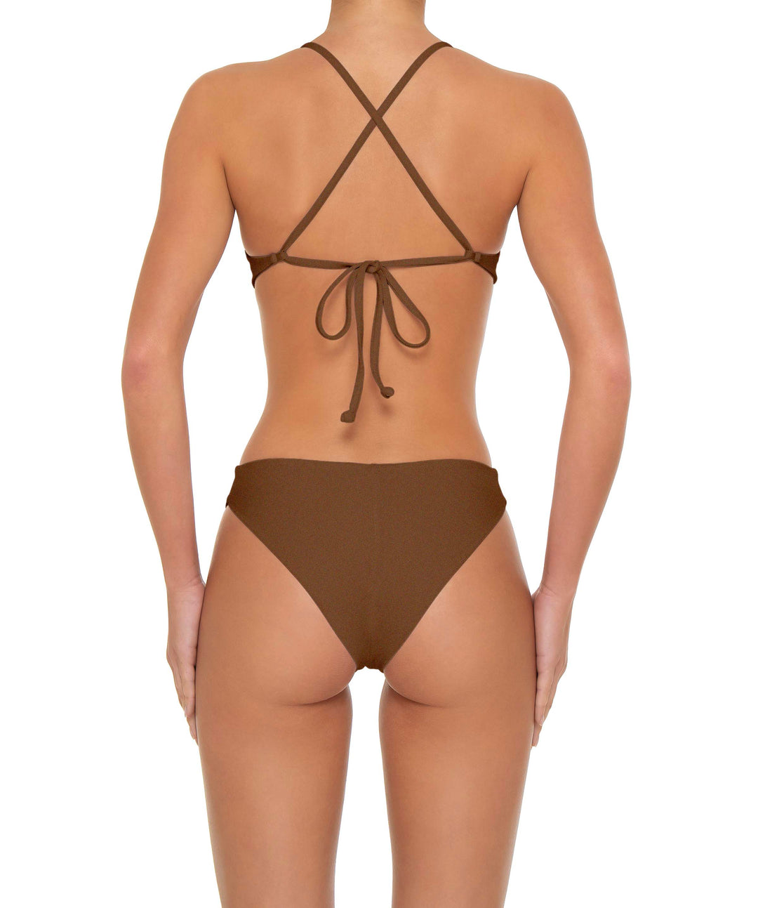 BSWS-T163 Plunge Criss Cross Bikini Top