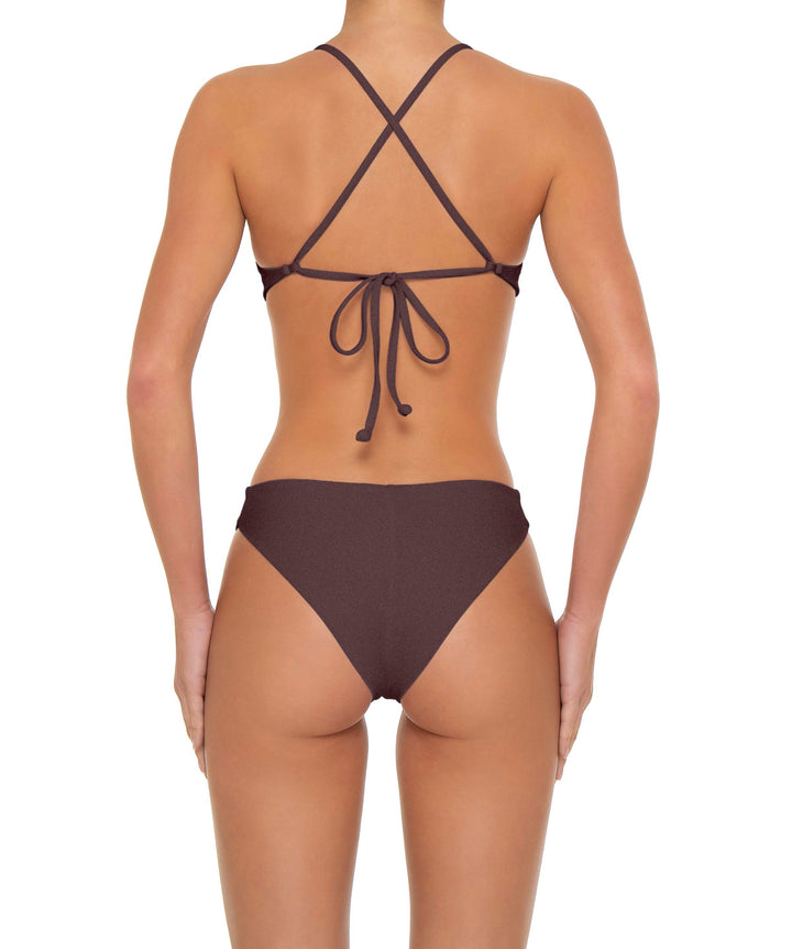 BSWS-T163 Plunge Criss Cross Bikini Top