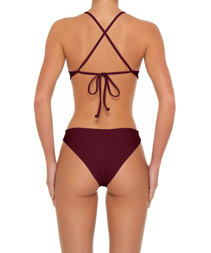 BSWS-T163 Plunge Criss Cross Bikini Top