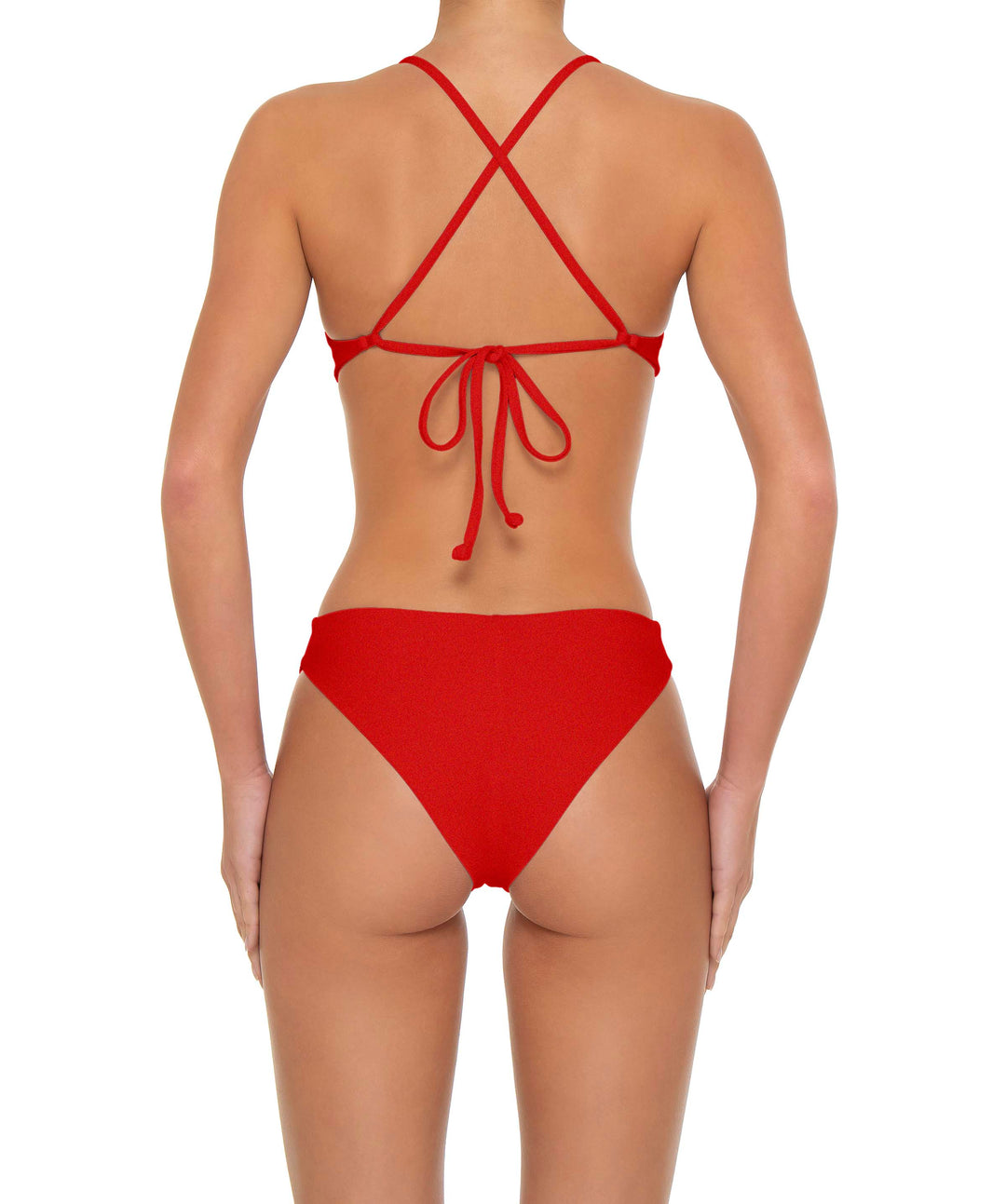 BSWS-T163 Plunge Criss Cross Bikini Top