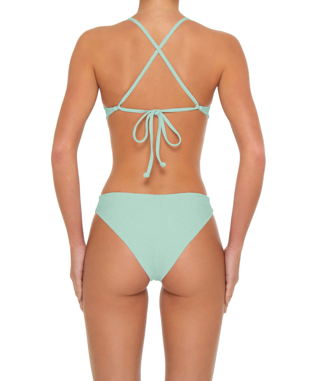 BSWS-T163 Plunge Criss Cross Bikini Top