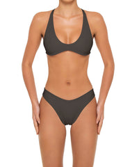 BSWS-T163 Plunge Criss Cross Bikini Top