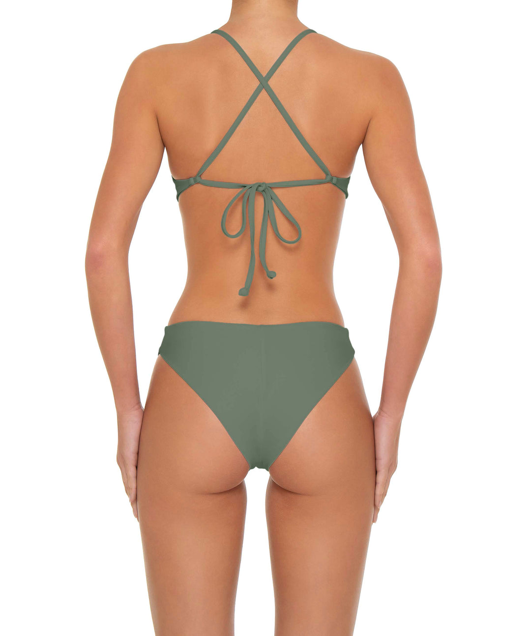 BSWS-T163 Plunge Criss Cross Bikini Top