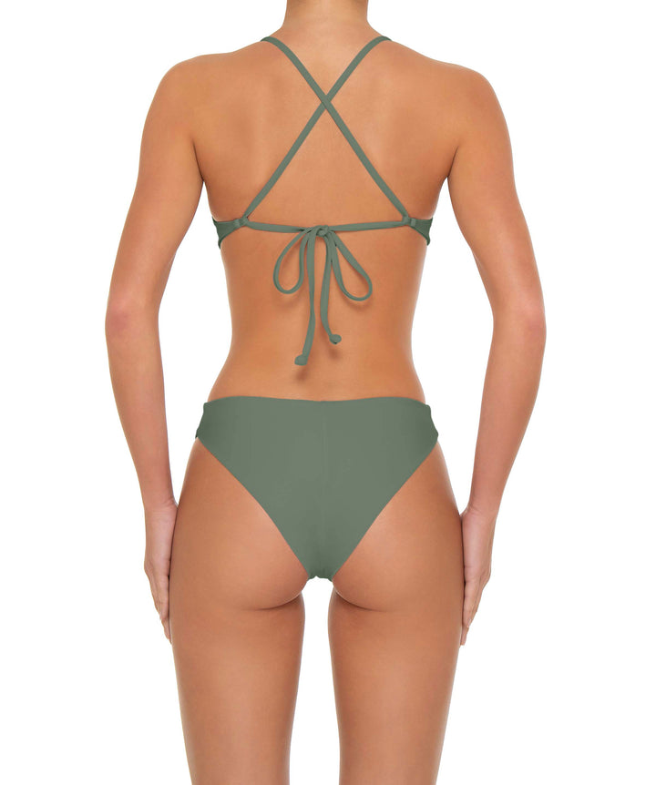 BSWS-T163 Plunge Criss Cross Bikini Top