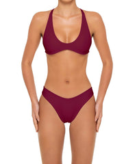 BSWS-T163 Plunge Criss Cross Bikini Top