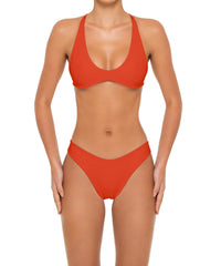 BSWS-T163 Plunge Criss Cross Bikini Top