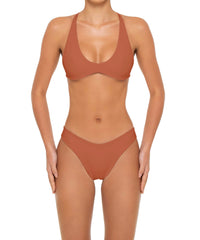 BSWS-T163 Plunge Criss Cross Bikini Top