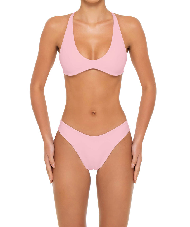 BSWS-T163 Plunge Criss Cross Bikini Top