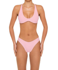 BSWS-T163 Plunge Criss Cross Bikini Top