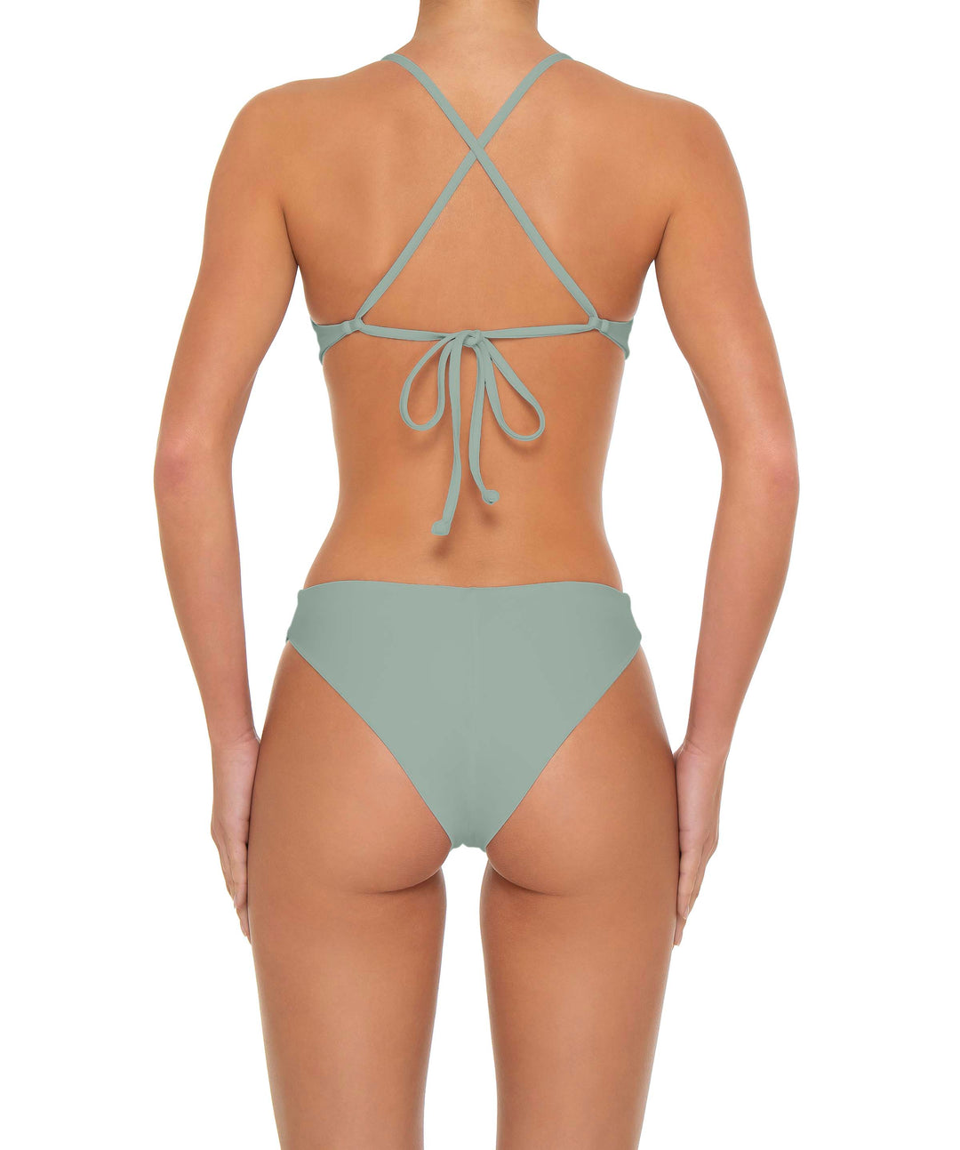 BSWS-T163 Plunge Criss Cross Bikini Top