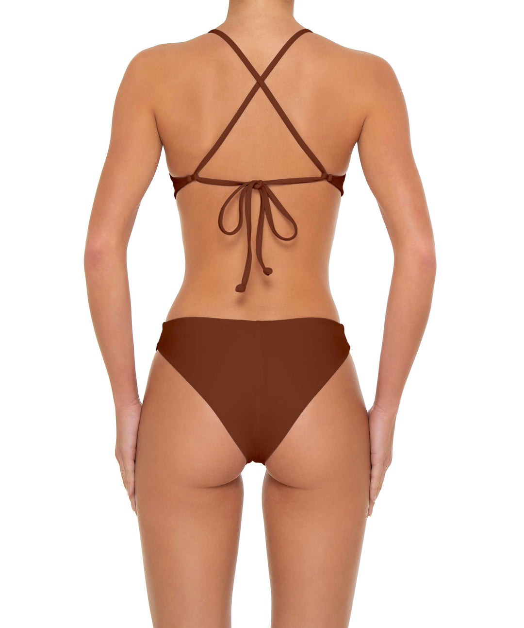 BSWS-T163 Plunge Criss Cross Bikini Top