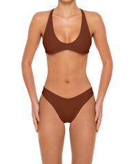 BSWS-T163 Plunge Criss Cross Bikini Top