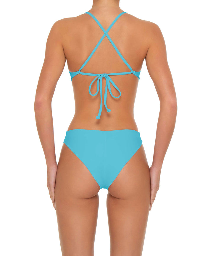 BSWS-T163 Plunge Criss Cross Bikini Top