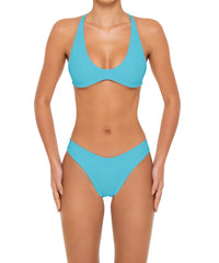 BSWS-T163 Plunge Criss Cross Bikini Top