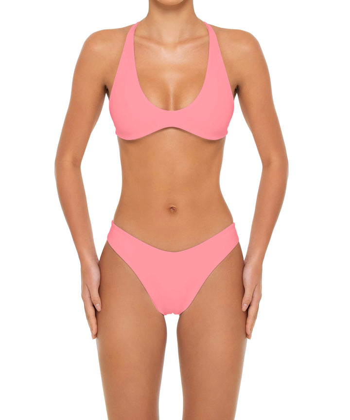 BSWS-T163 Plunge Criss Cross Bikini Top