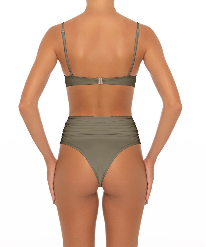 BSWS-T164 Underwire Shirred Cup Bikini Top