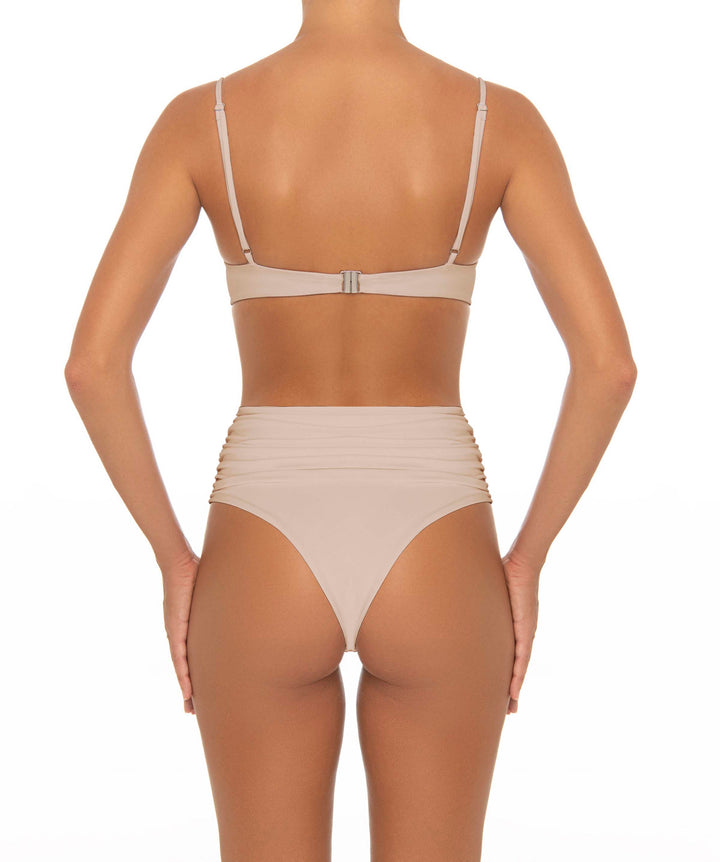 BSWS-T164 Underwire Shirred Cup Bikini Top