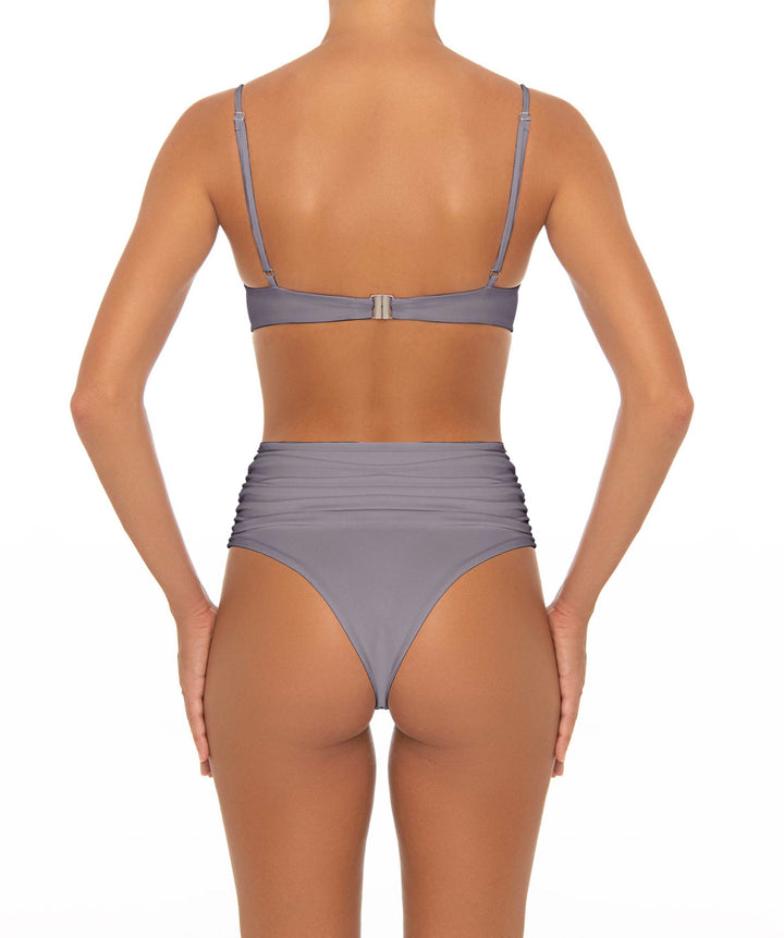 BSWS-B164 Side Shirred Highwaisted Bikini Bottom