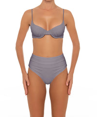 BSWS-T164 Underwire Shirred Cup Bikini Top