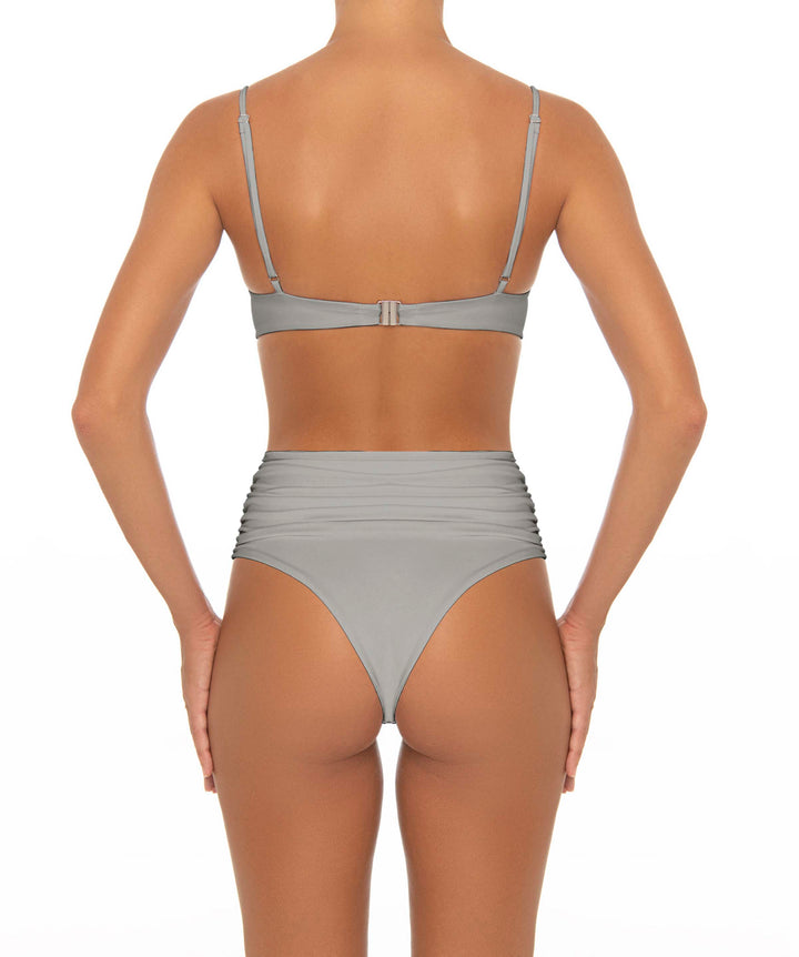 BSWS-B164 Side Shirred Highwaisted Bikini Bottom