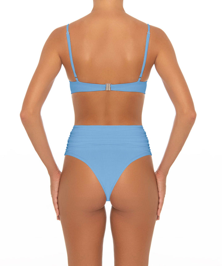 BSWS-T164 Underwire Shirred Cup Bikini Top