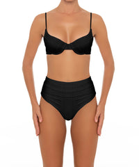 BSWS-T164 Underwire Shirred Cup Bikini Top