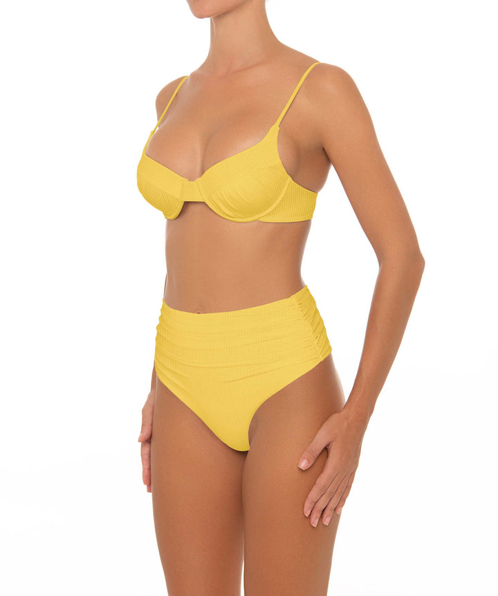 BSWS-T164 Underwire Shirred Cup Bikini Top