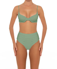 BSWS-T164 Underwire Shirred Cup Bikini Top