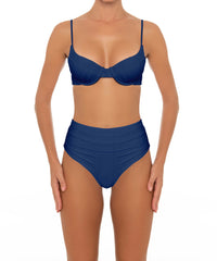 BSWS-T164 Underwire Shirred Cup Bikini Top