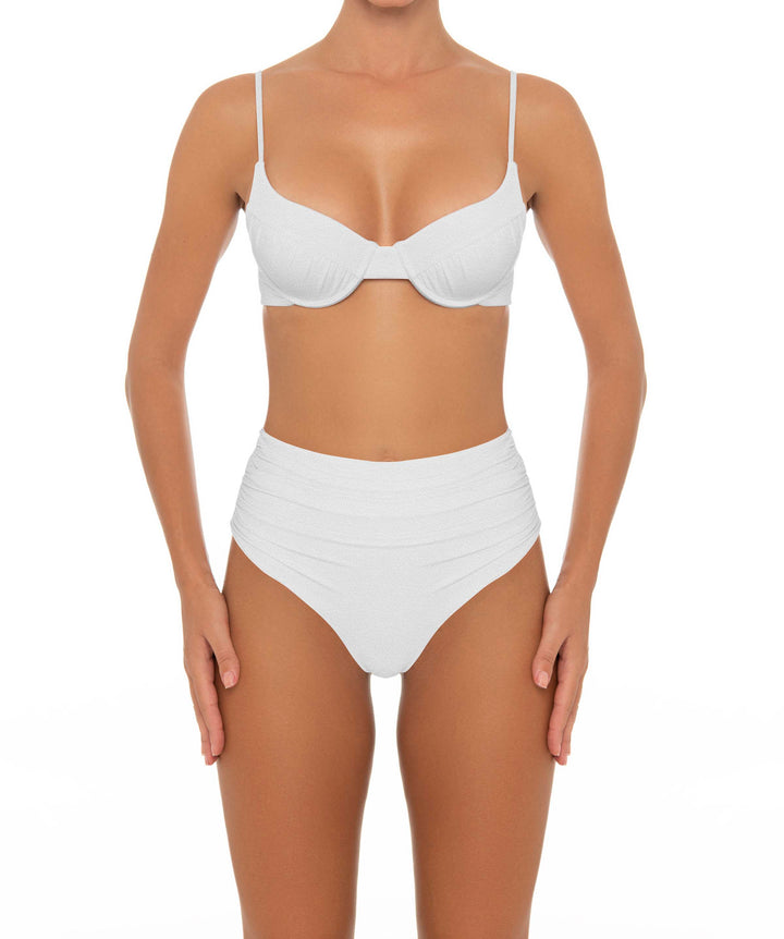 BSWS-T164 Underwire Shirred Cup Bikini Top