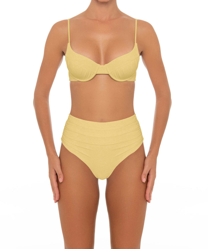BSWS-T164 Underwire Shirred Cup Bikini Top