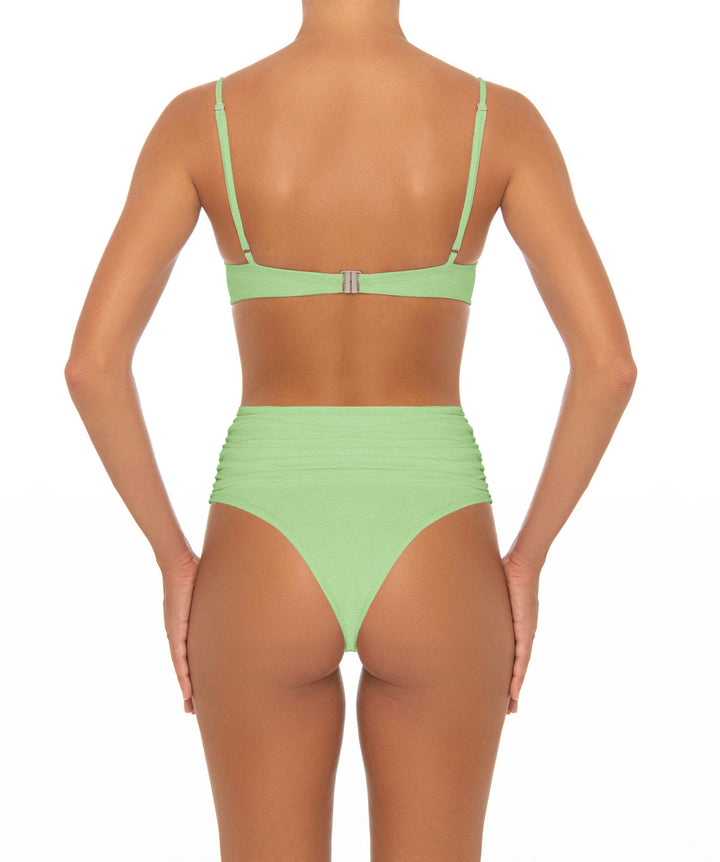 BSWS-T164 Underwire Shirred Cup Bikini Top