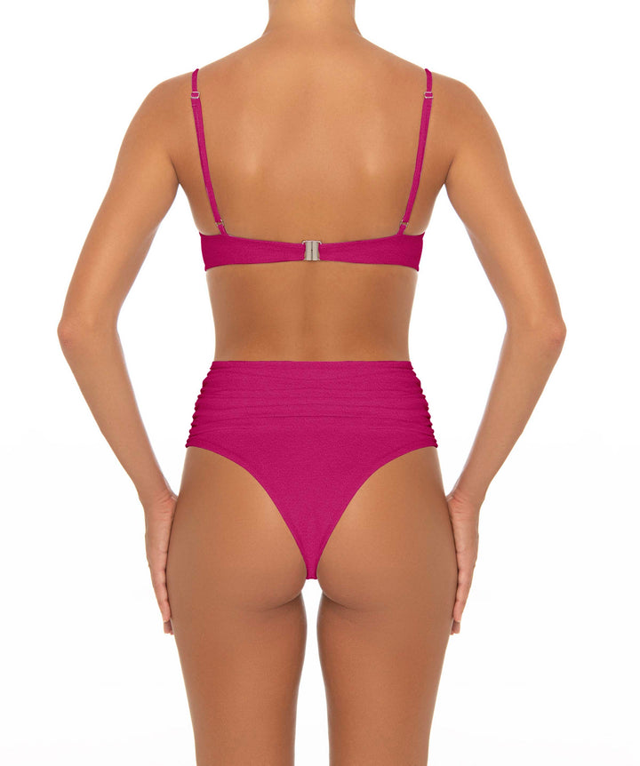 BSWS-T164 Underwire Shirred Cup Bikini Top
