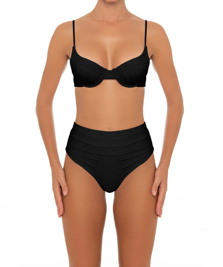 BSWS-T164 Underwire Shirred Cup Bikini Top