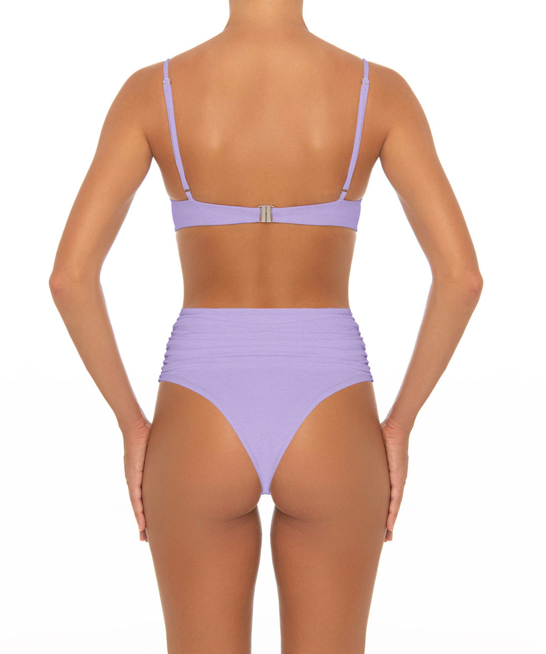BSWS-B164 Side Shirred Highwaisted Bikini Bottom