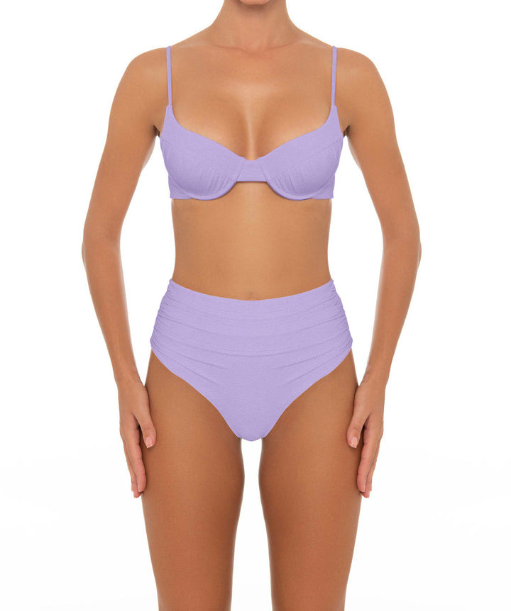 BSWS-T164 Underwire Shirred Cup Bikini Top