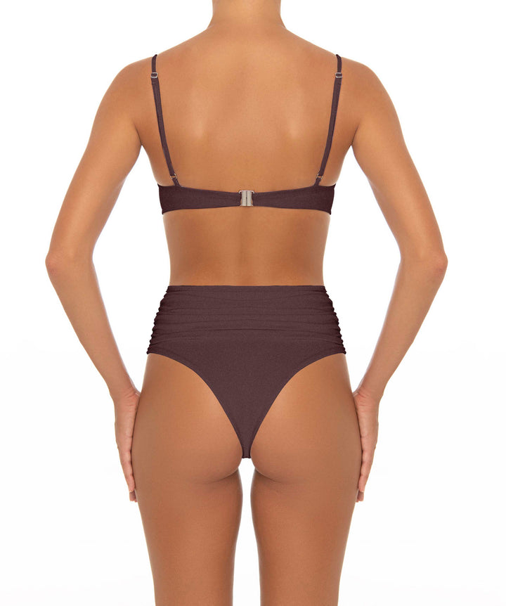 BSWS-T164 Underwire Shirred Cup Bikini Top