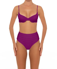 BSWS-T164 Underwire Shirred Cup Bikini Top