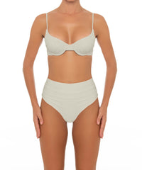 BSWS-T164 Underwire Shirred Cup Bikini Top