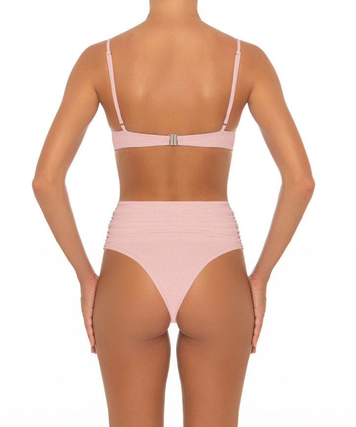 BSWS-B164 Side Shirred Highwaisted Bikini Bottom