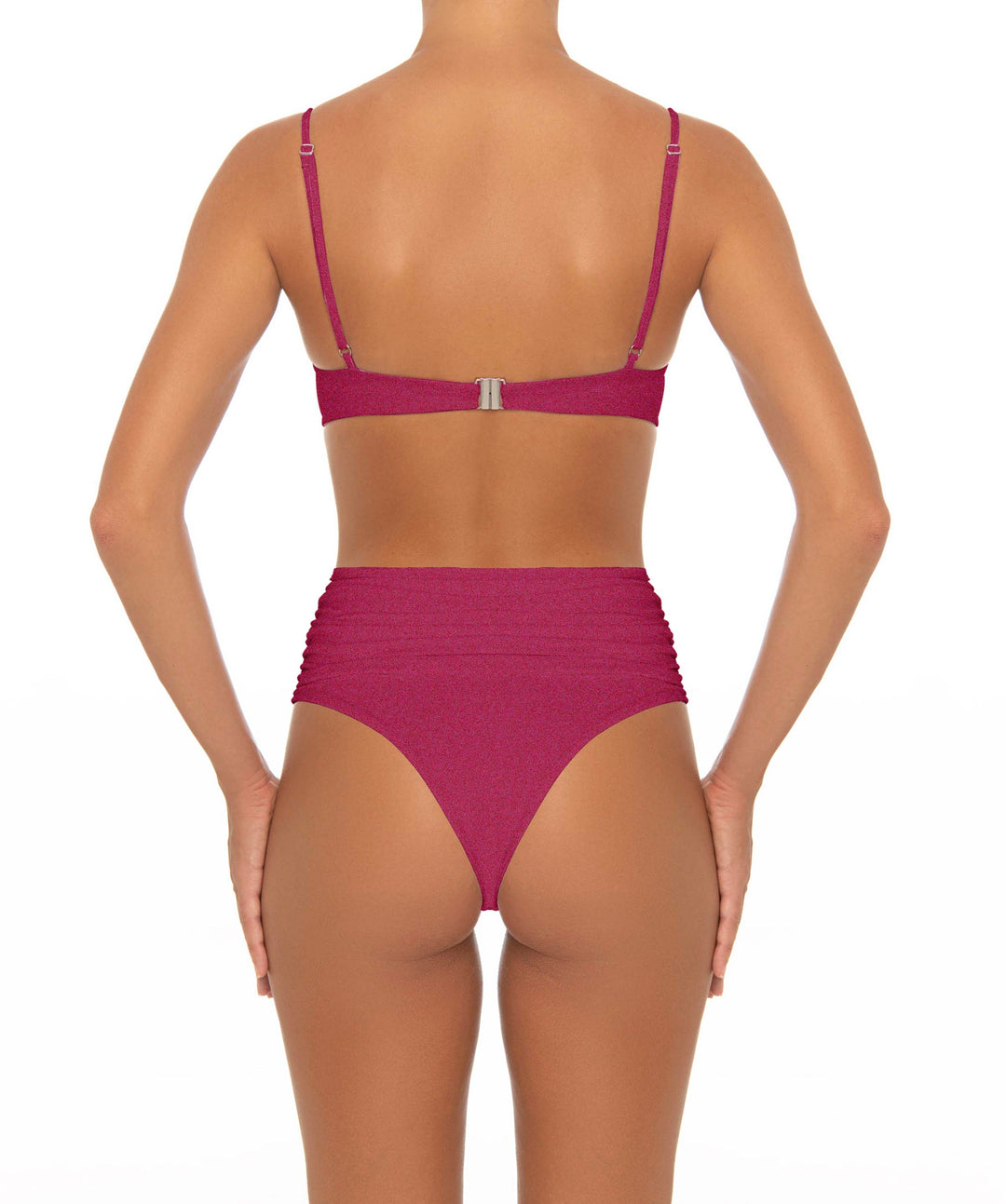 BSWS-T164 Underwire Shirred Cup Bikini Top