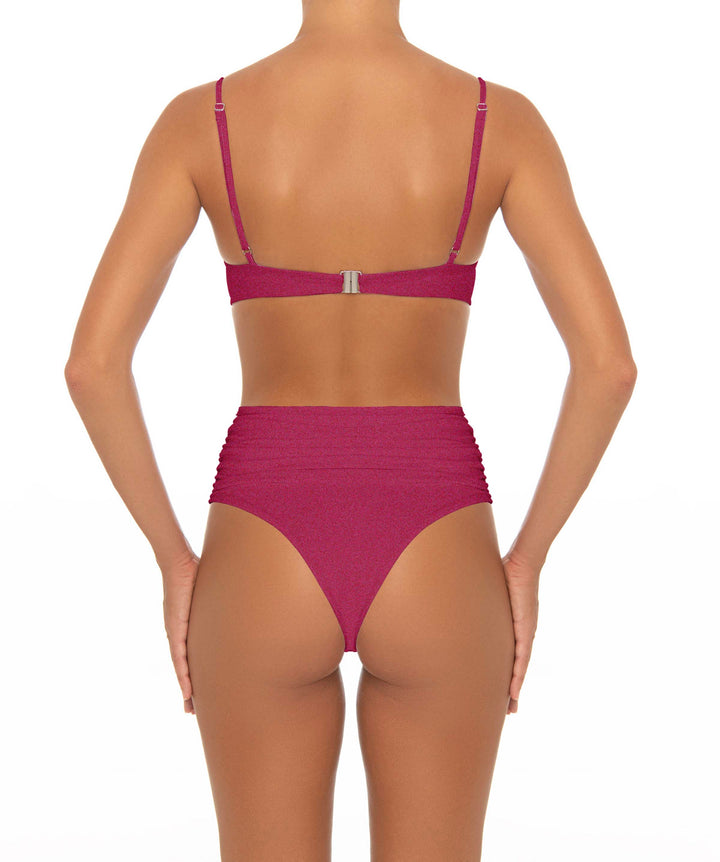 BSWS-T164 Underwire Shirred Cup Bikini Top