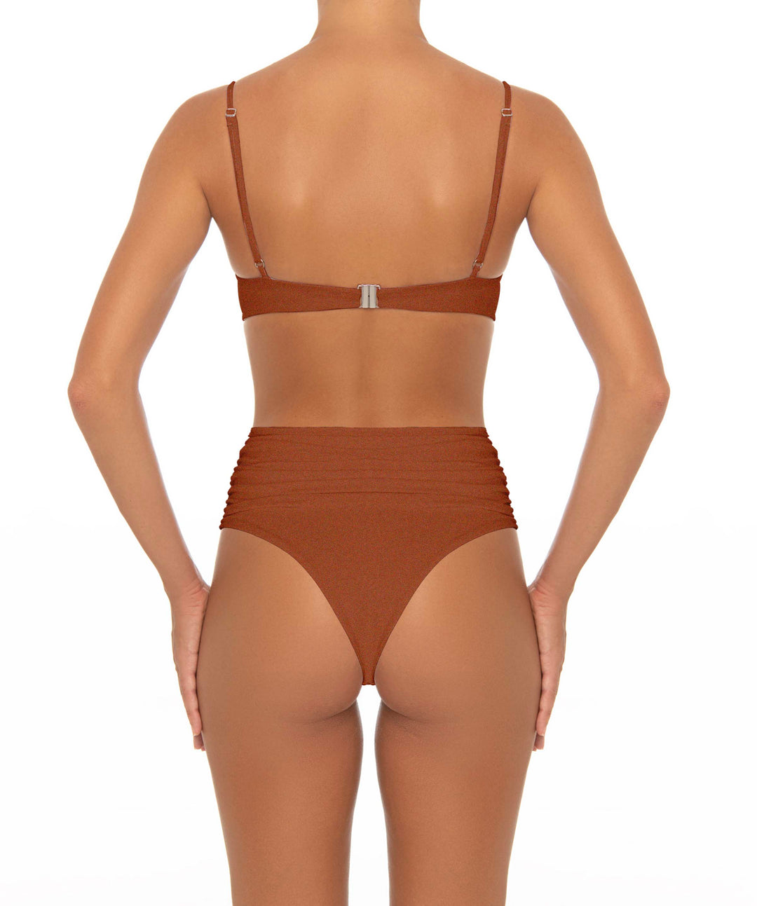 BSWS-T164 Underwire Shirred Cup Bikini Top