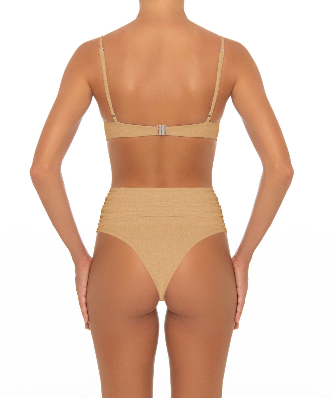 BSWS-T164 Underwire Shirred Cup Bikini Top