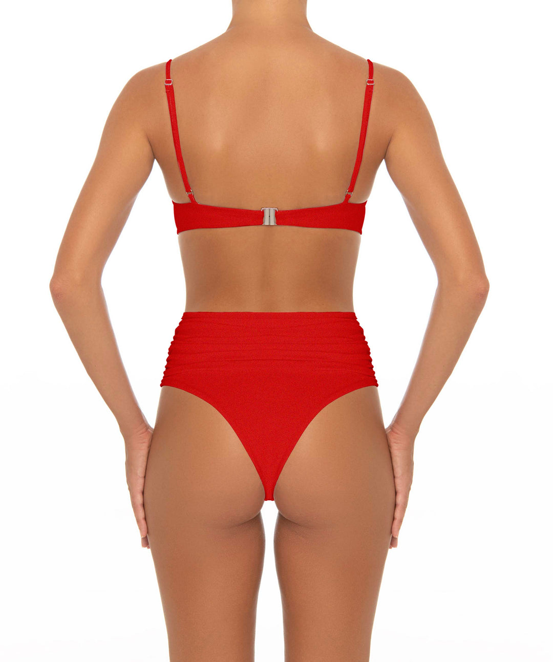 BSWS-T164 Underwire Shirred Cup Bikini Top