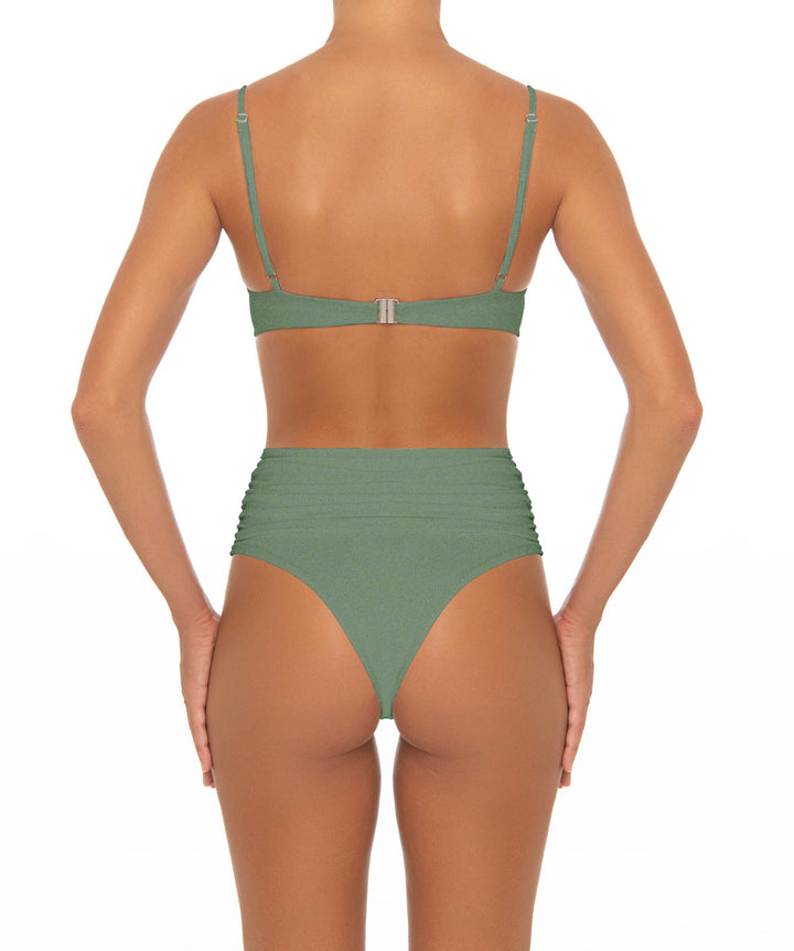 BSWS-B164 Side Shirred Highwaisted Bikini Bottom